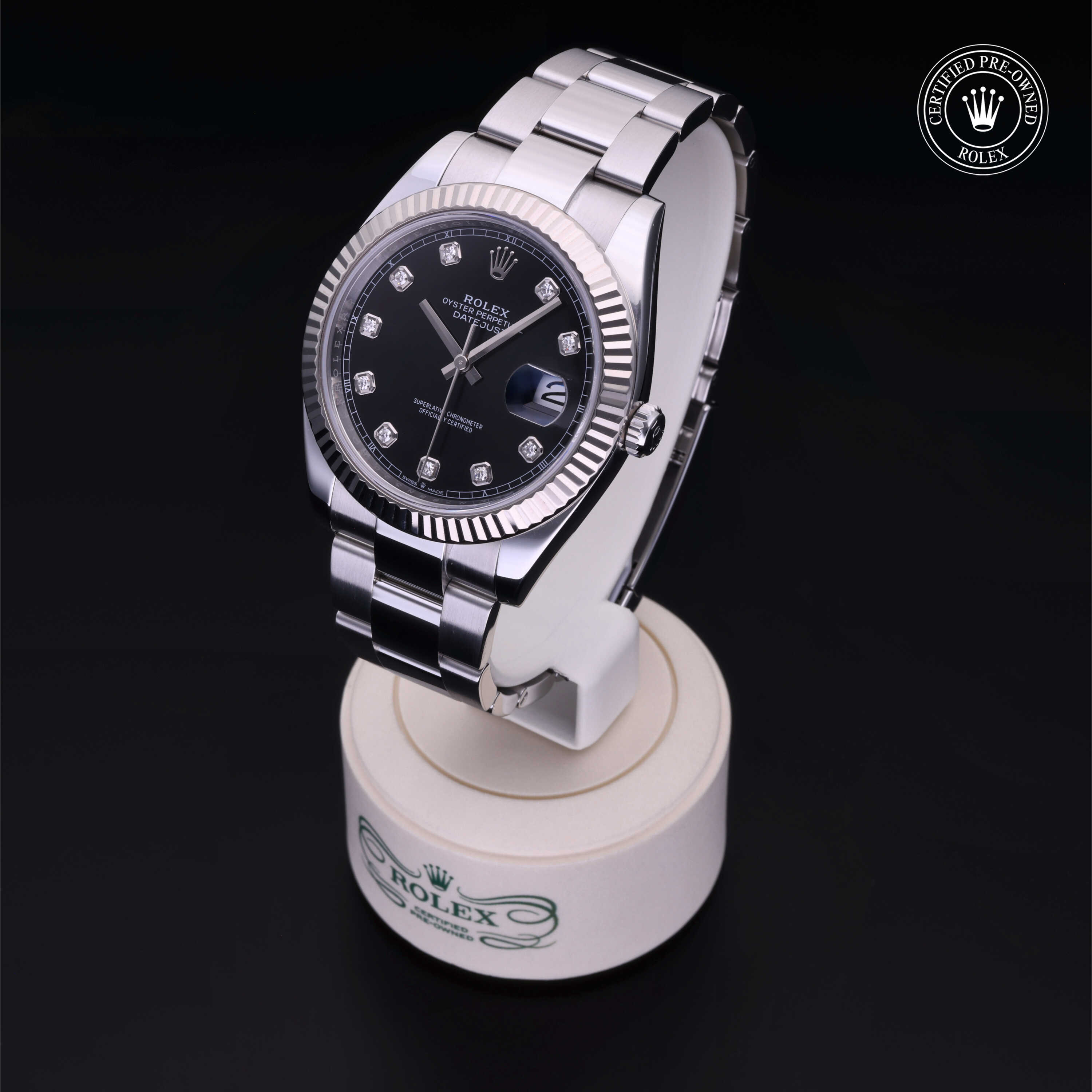 Rolex Datejust in Rolesor 18 Carat White M126334-0011 at Kirk Jewelers