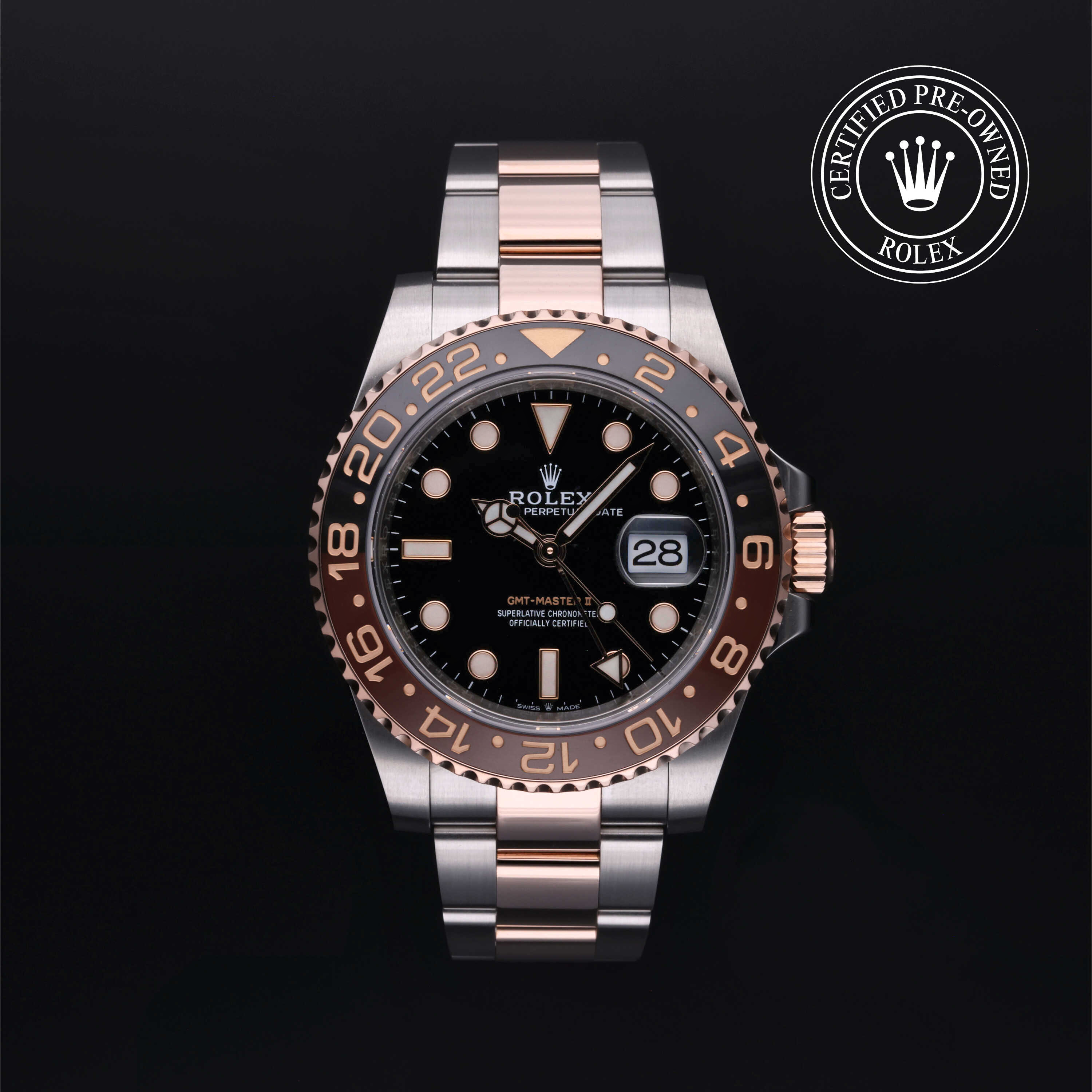 Rolex GMT-Master II in Rolesor 18 Carat Red M126711CHNR-0002 at Kirk Jewelers