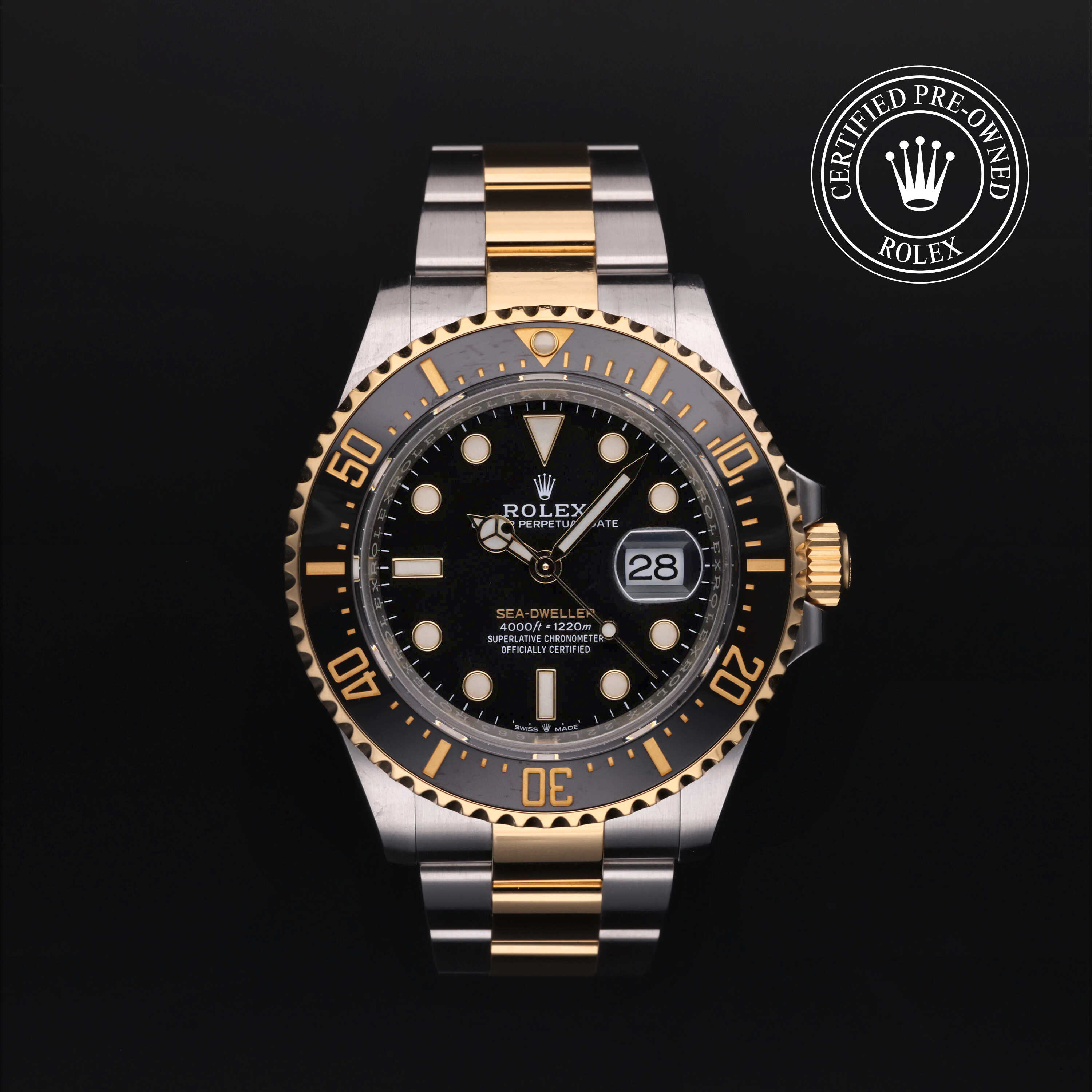 Rolex Sea-Dweller in Rolesor 18 Carat Yellow M126603-0001 at Kirk Jewelers