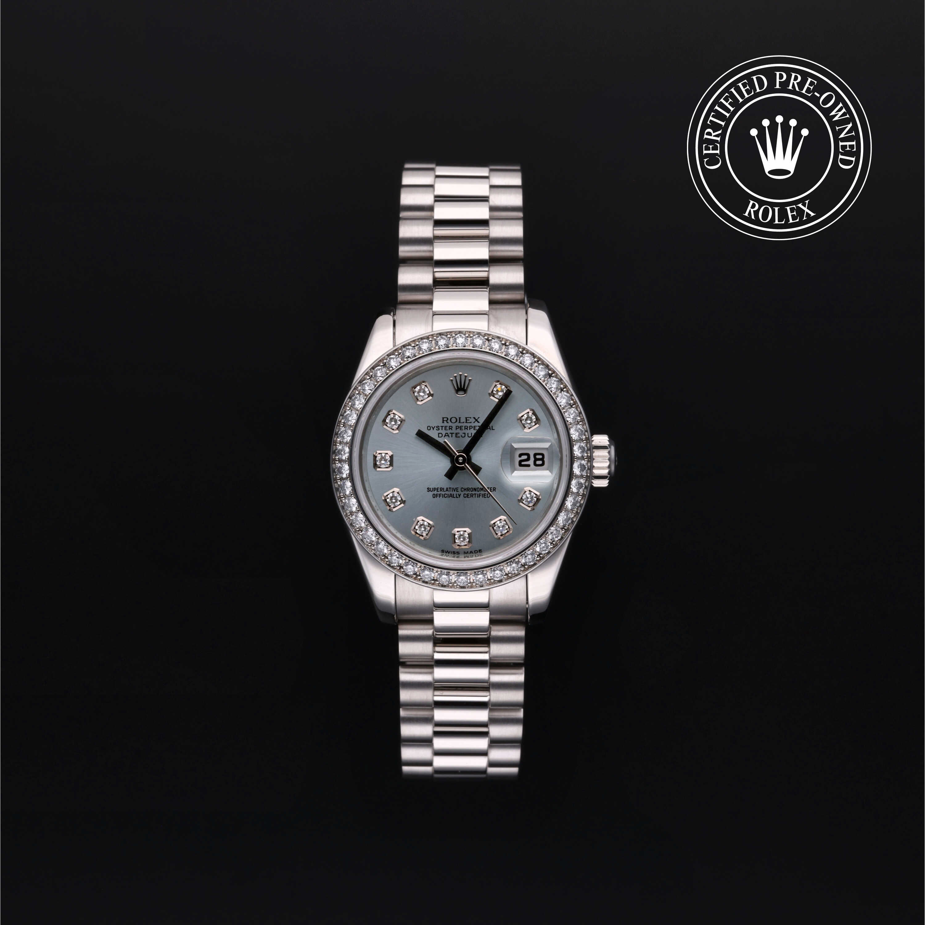 Rolex Lady-Datejust in Platinum M179136-0017 at Kirk Jewelers