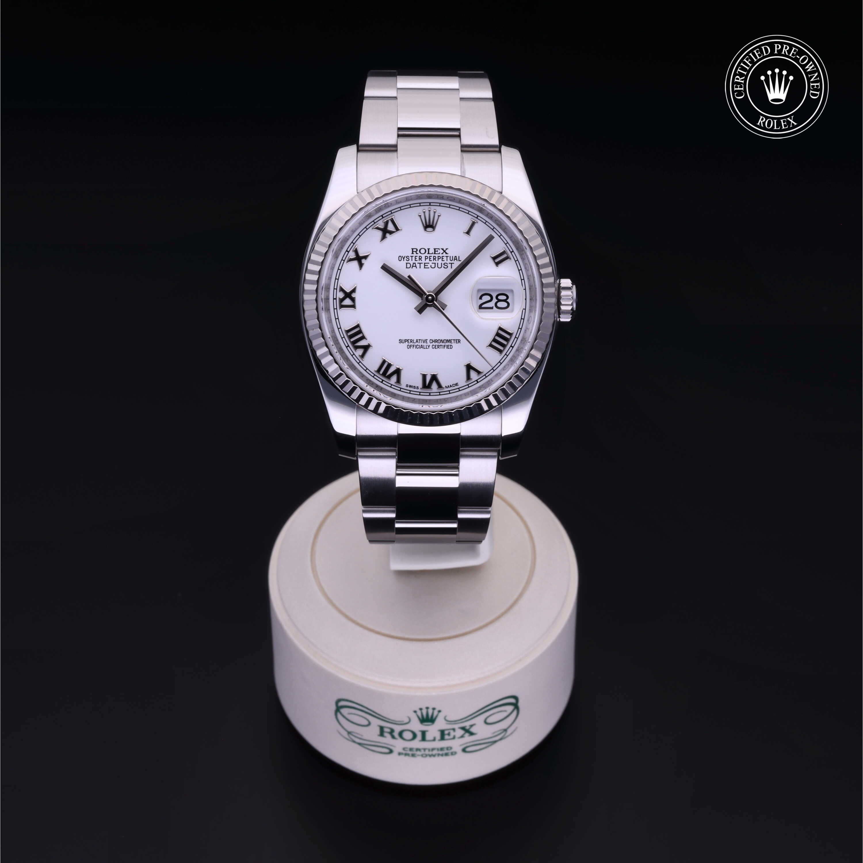 Rolex Datejust in Rolesor 18 Carat White M116234-0090 at Kirk Jewelers