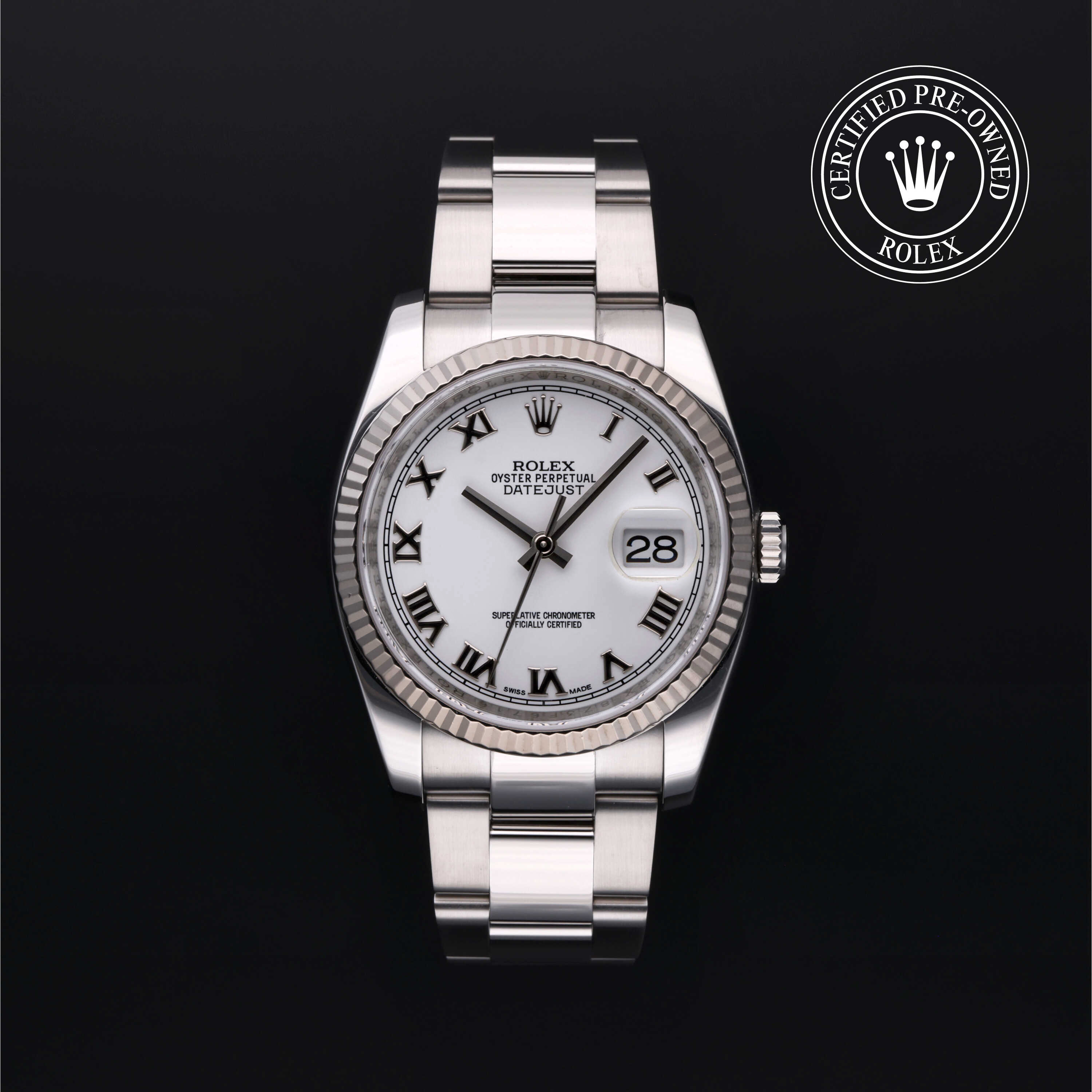 Rolex Datejust in Rolesor 18 Carat White M116234-0090 at Kirk Jewelers