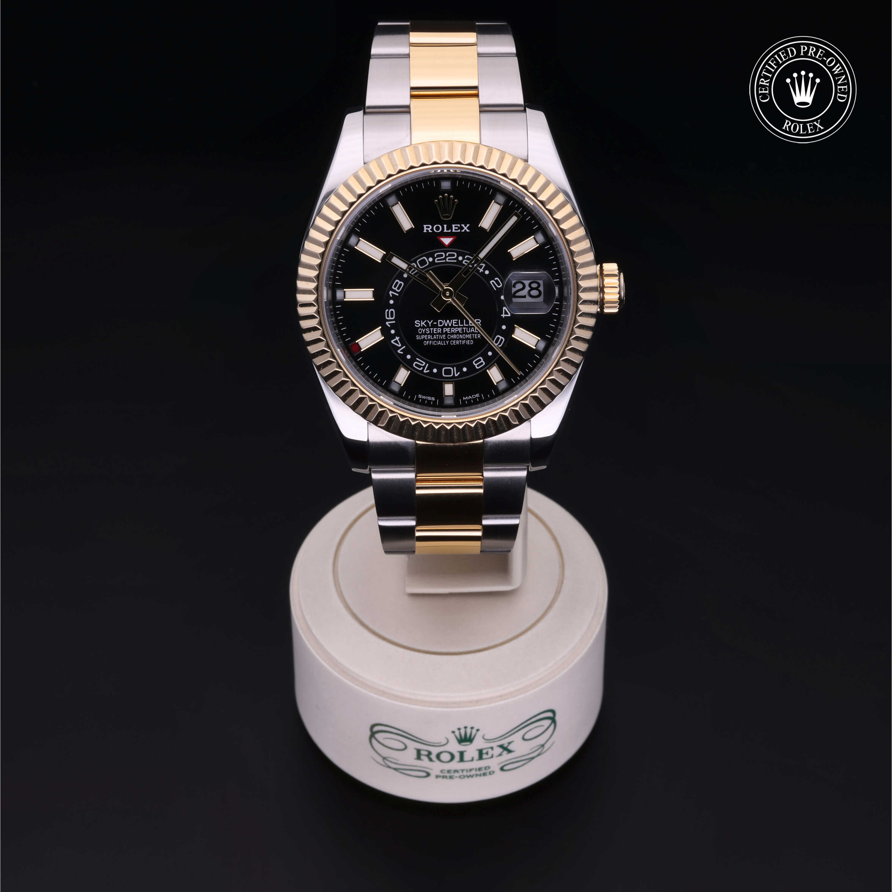 Rolex Sky-Dweller in Rolesor 18 Carat Yellow M326933-0002 at Kirk Jewelers