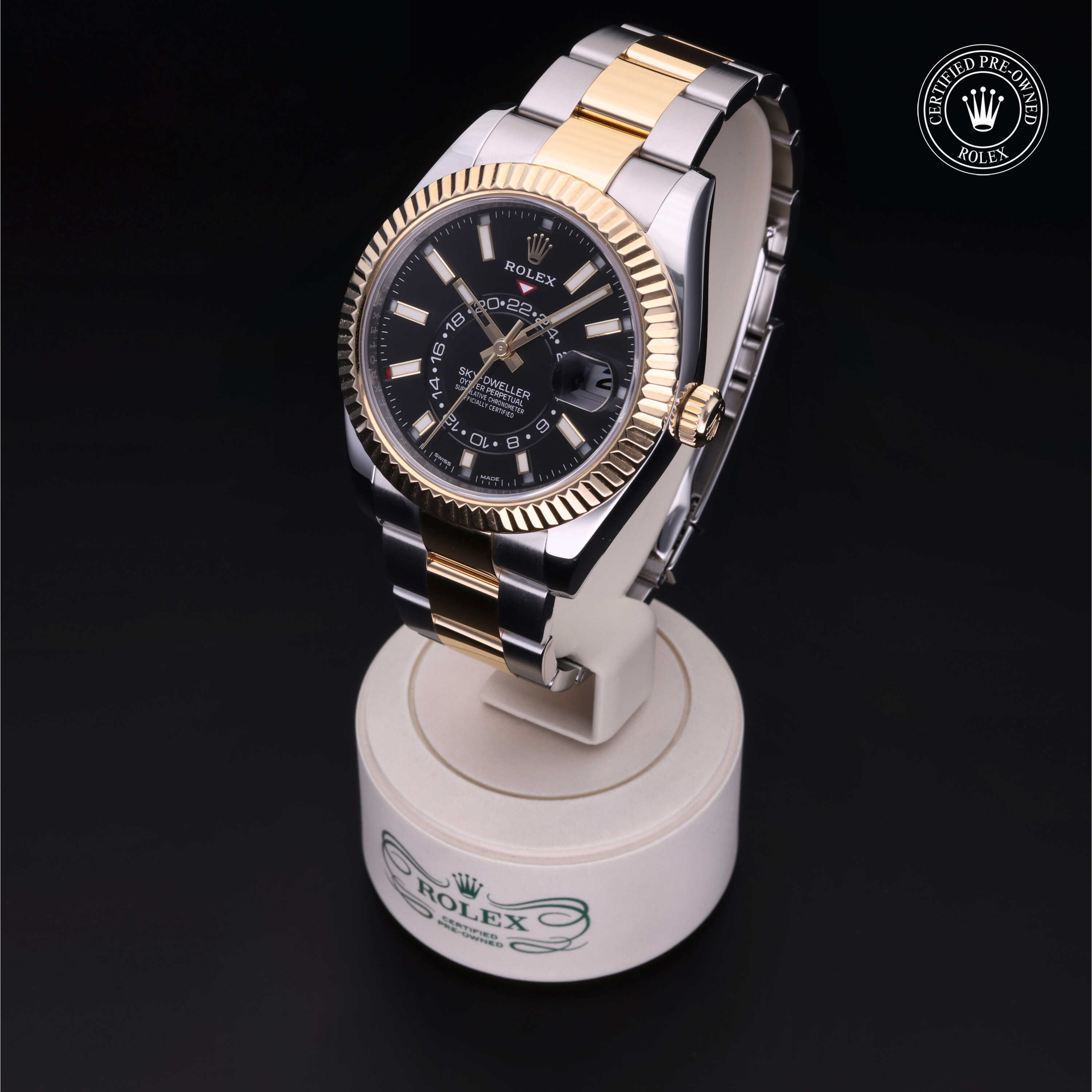 Rolex Sky-Dweller in Rolesor 18 Carat Yellow M326933-0002 at Kirk Jewelers