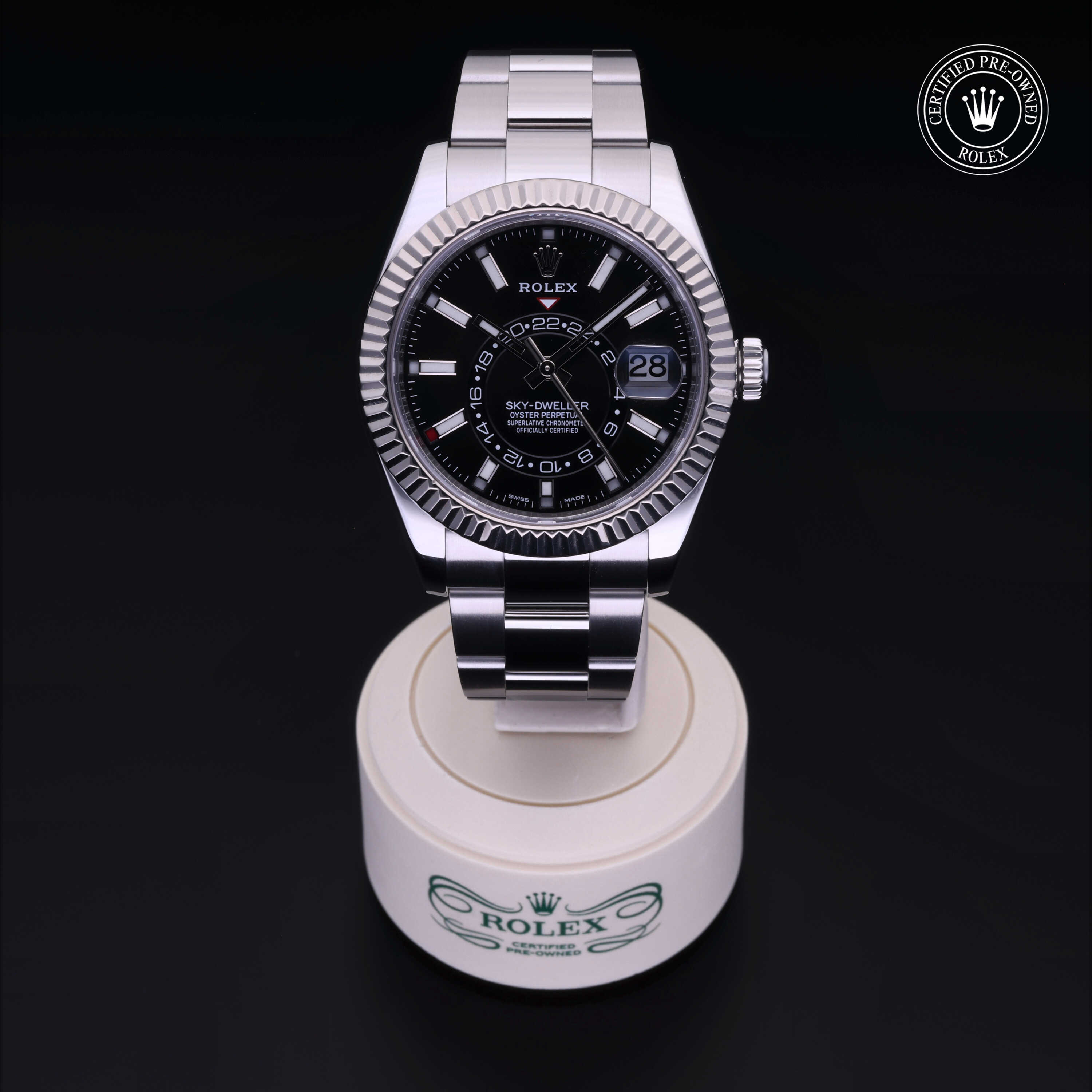 Rolex Sky-Dweller in Rolesor 18 Carat White M326934-0005 at Kirk Jewelers