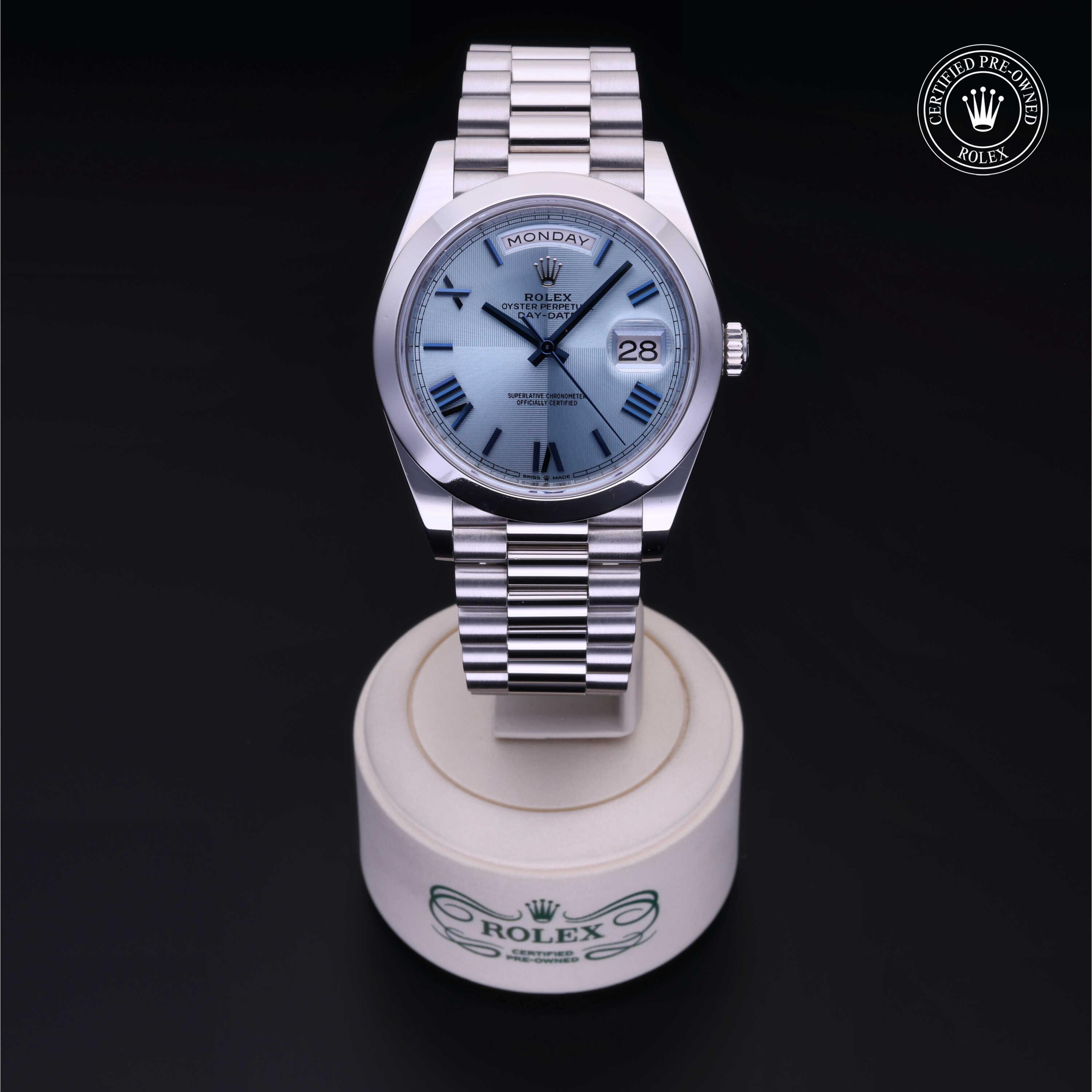 Rolex Day-Date in Platinum M228206-0001 at Kirk Jewelers