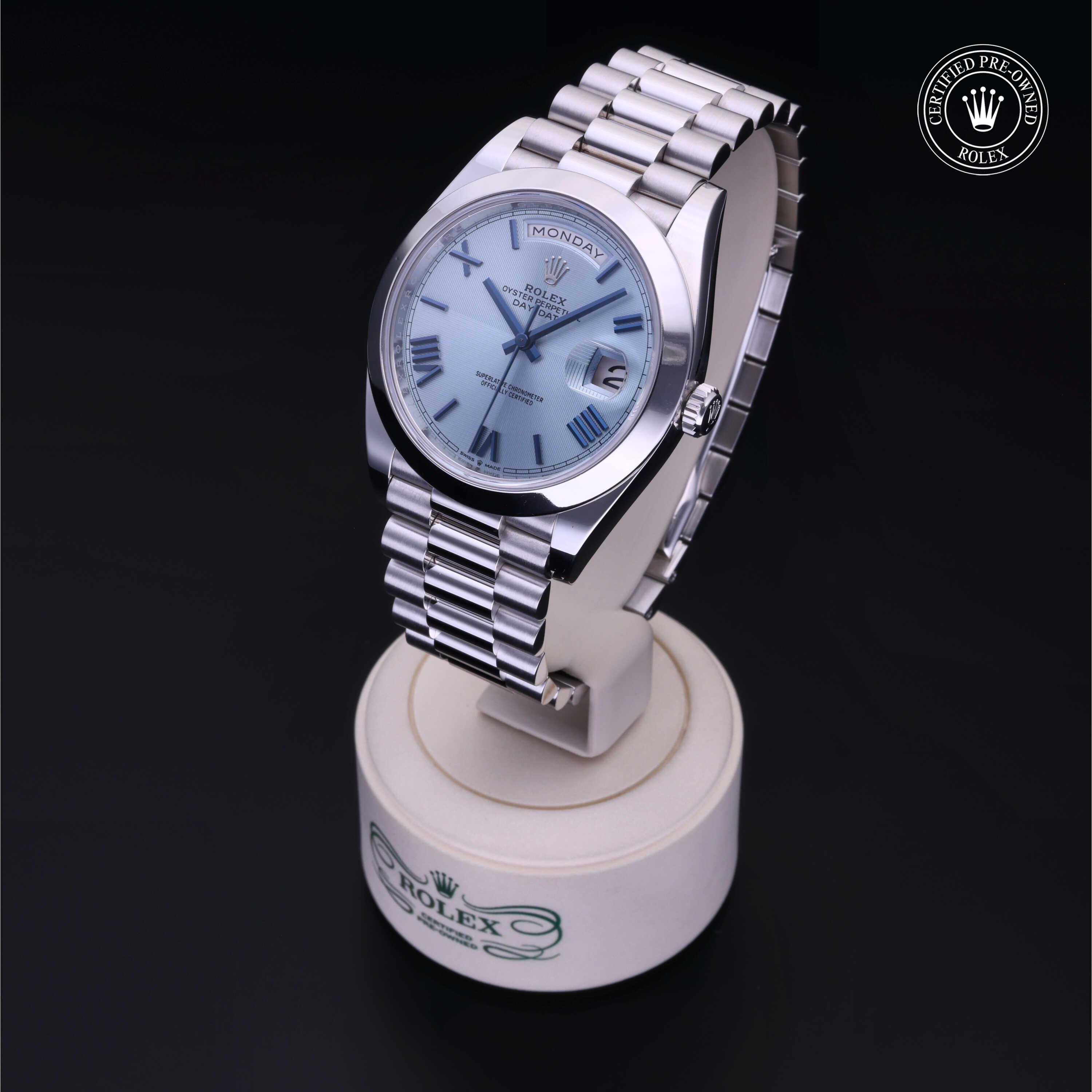 Rolex Day-Date in Platinum M228206-0001 at Kirk Jewelers
