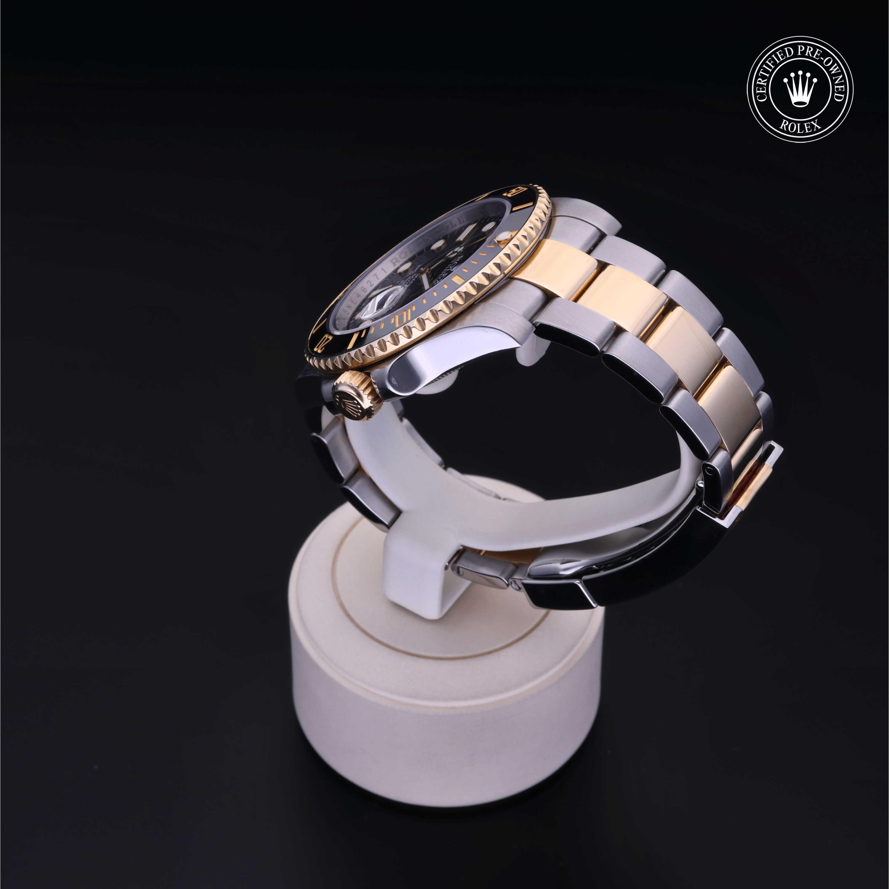 Rolex Submariner in Rolesor 18 Carat Yellow M116613LN-0001 at Kirk Jewelers