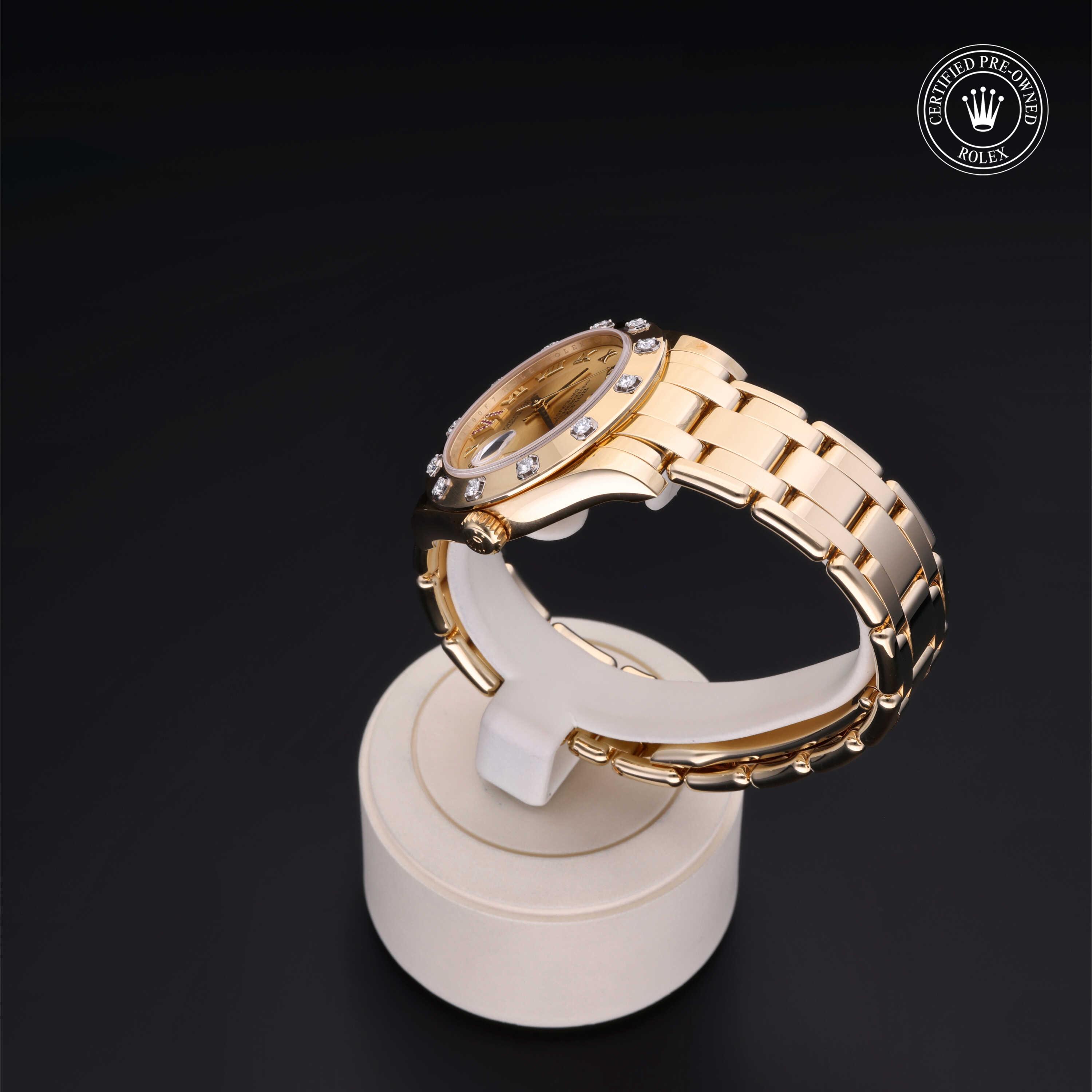Rolex Pearlmaster in Gold 18 Carat Yellow M81318-0040 at Kirk Jewelers
