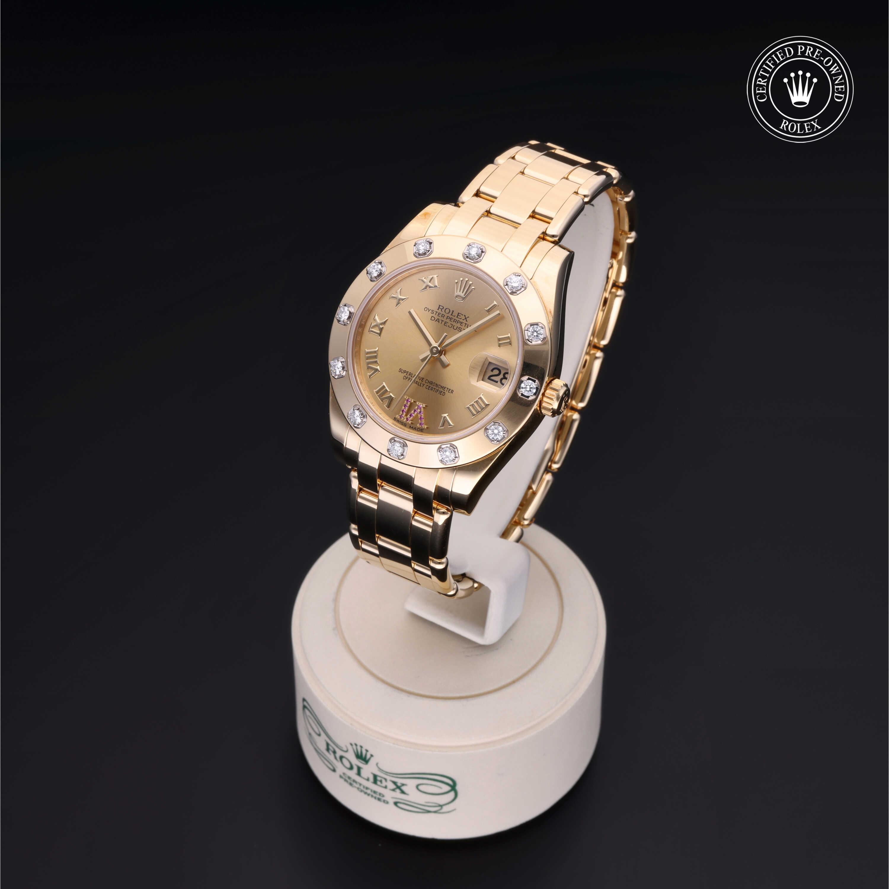 Rolex Pearlmaster in Gold 18 Carat Yellow M81318-0040 at Kirk Jewelers