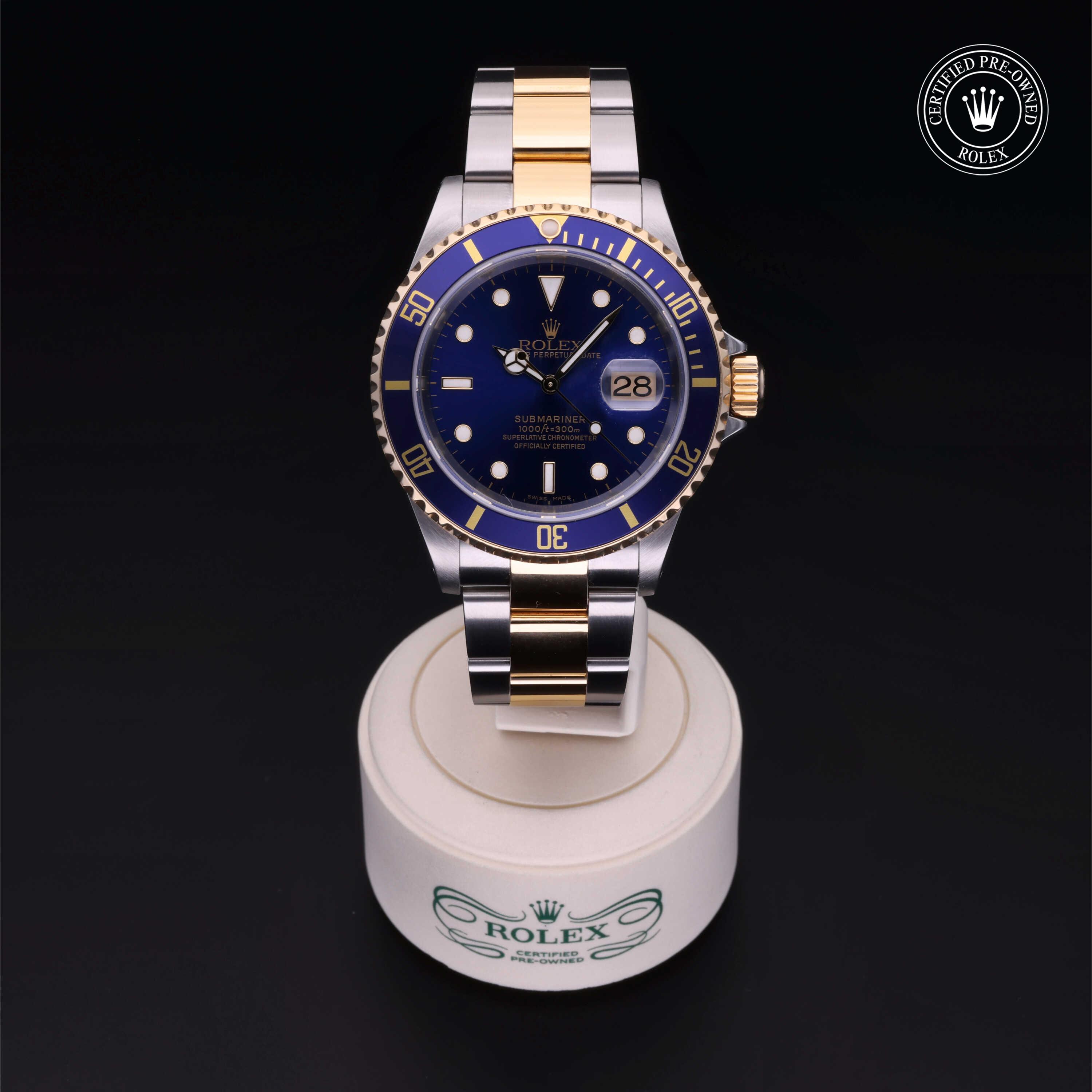 Rolex Submariner in Rolesor 18 Carat Yellow M16613-0015 at Kirk Jewelers