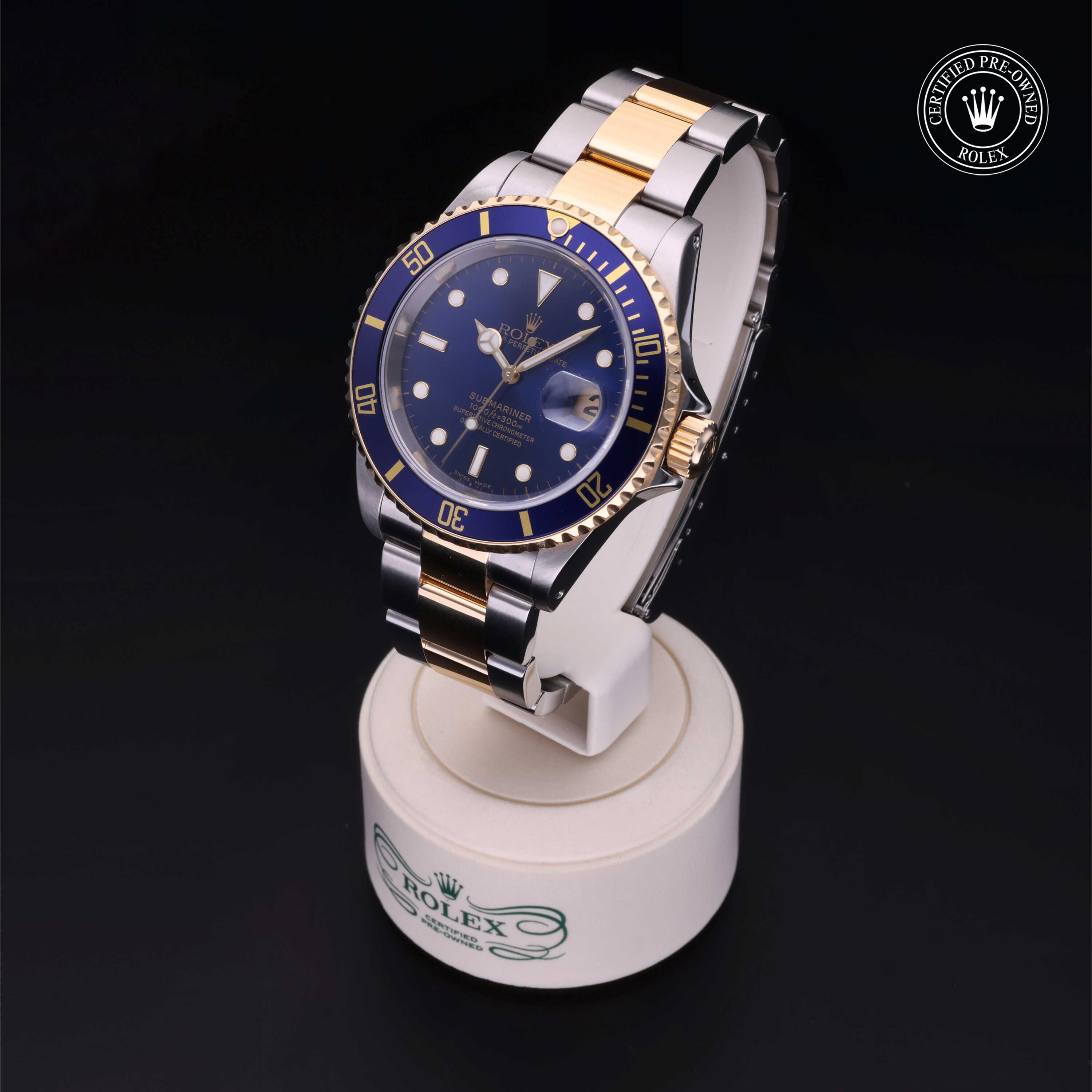Rolex Submariner in Rolesor 18 Carat Yellow M16613-0015 at Kirk Jewelers