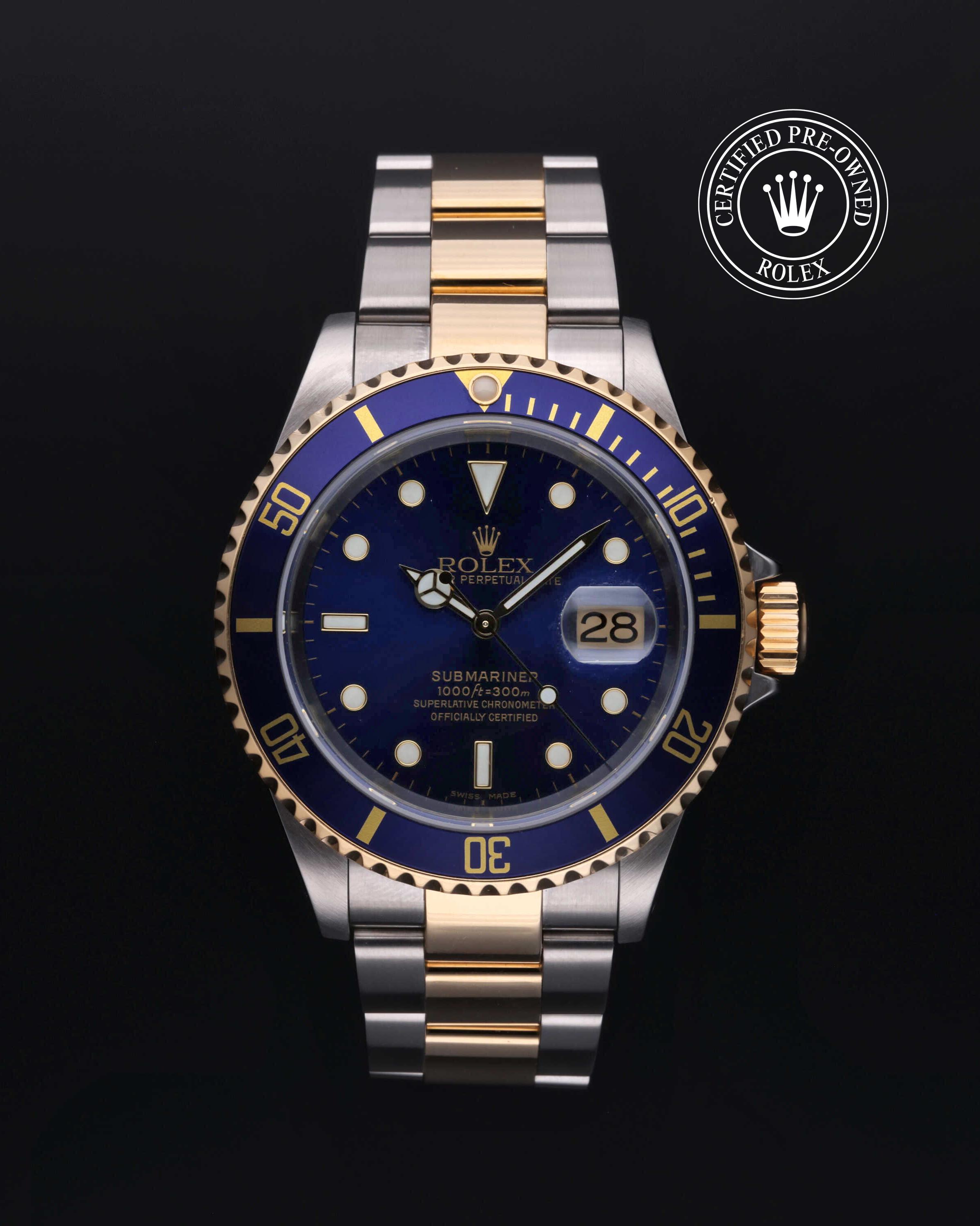 Rolex Submariner in Rolesor 18 Carat Yellow M16613-0015 at Kirk Jewelers