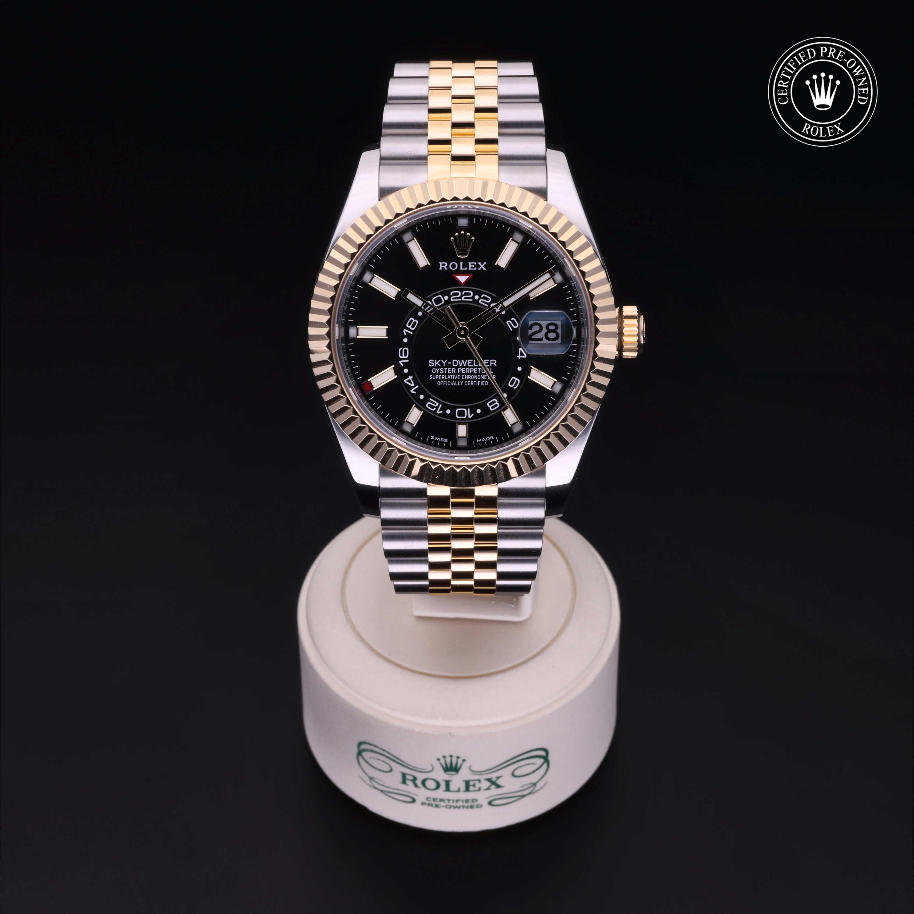 Rolex Sky-Dweller in Rolesor 18 Carat Yellow M326933-0005 at Kirk Jewelers
