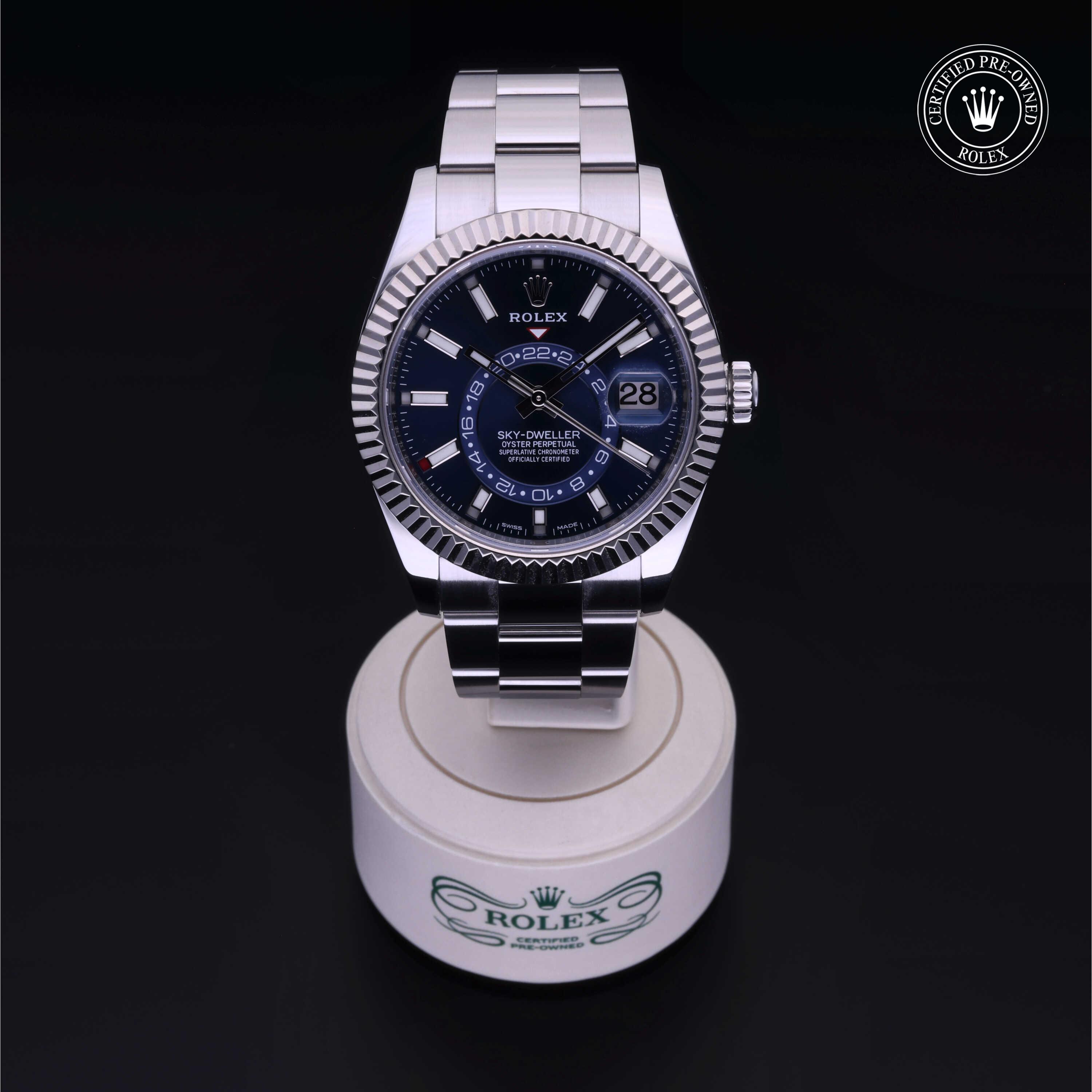 Rolex Sky-Dweller in Rolesor 18 Carat White M326934-0004 at Kirk Jewelers