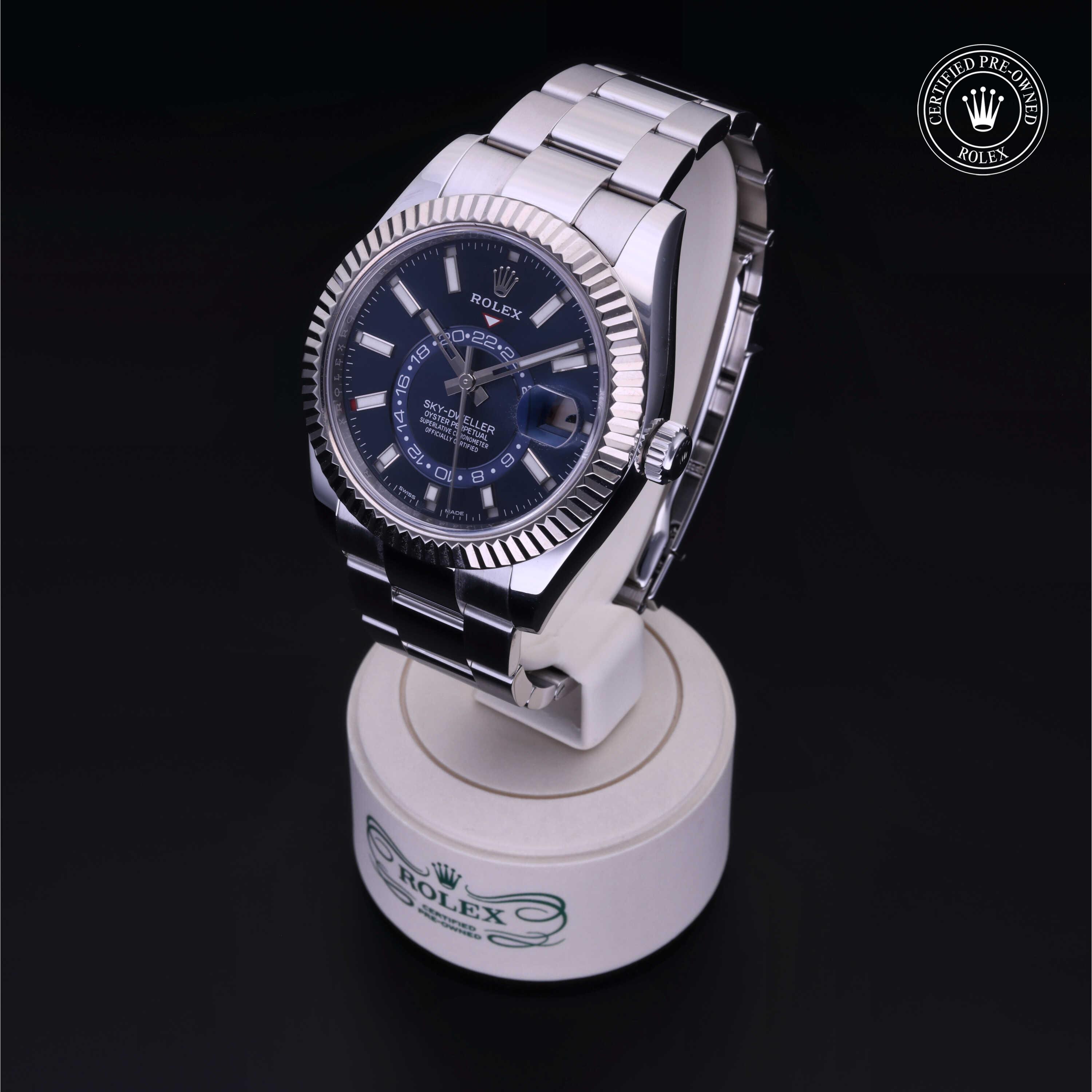 Rolex Sky-Dweller in Rolesor 18 Carat White M326934-0004 at Kirk Jewelers