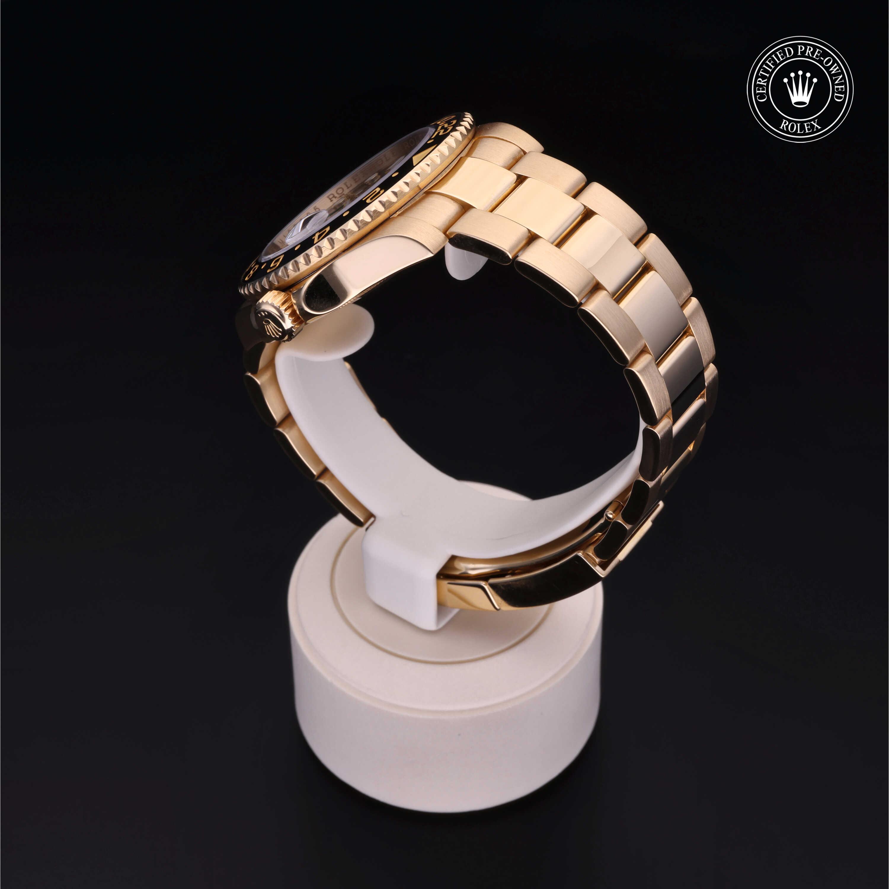 Rolex GMT-Master II in Gold 18 Carat Yellow M116718LN-0001 at Kirk Jewelers