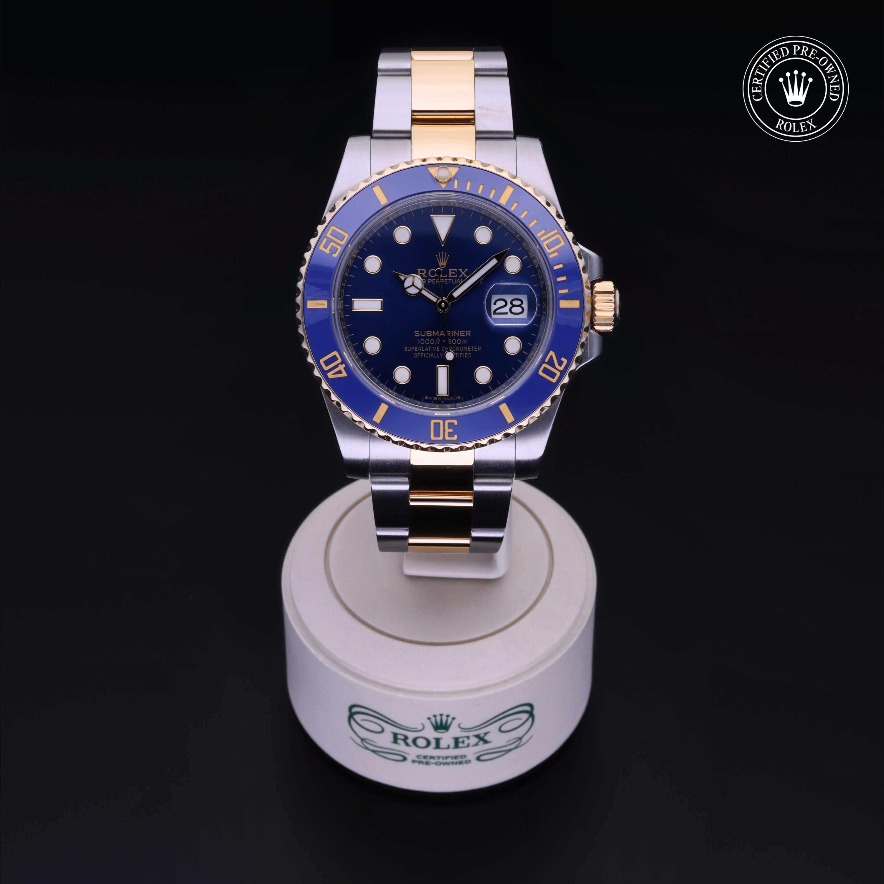 Rolex Submariner in Rolesor 18 Carat Yellow M116613LB-0005 at Kirk Jewelers