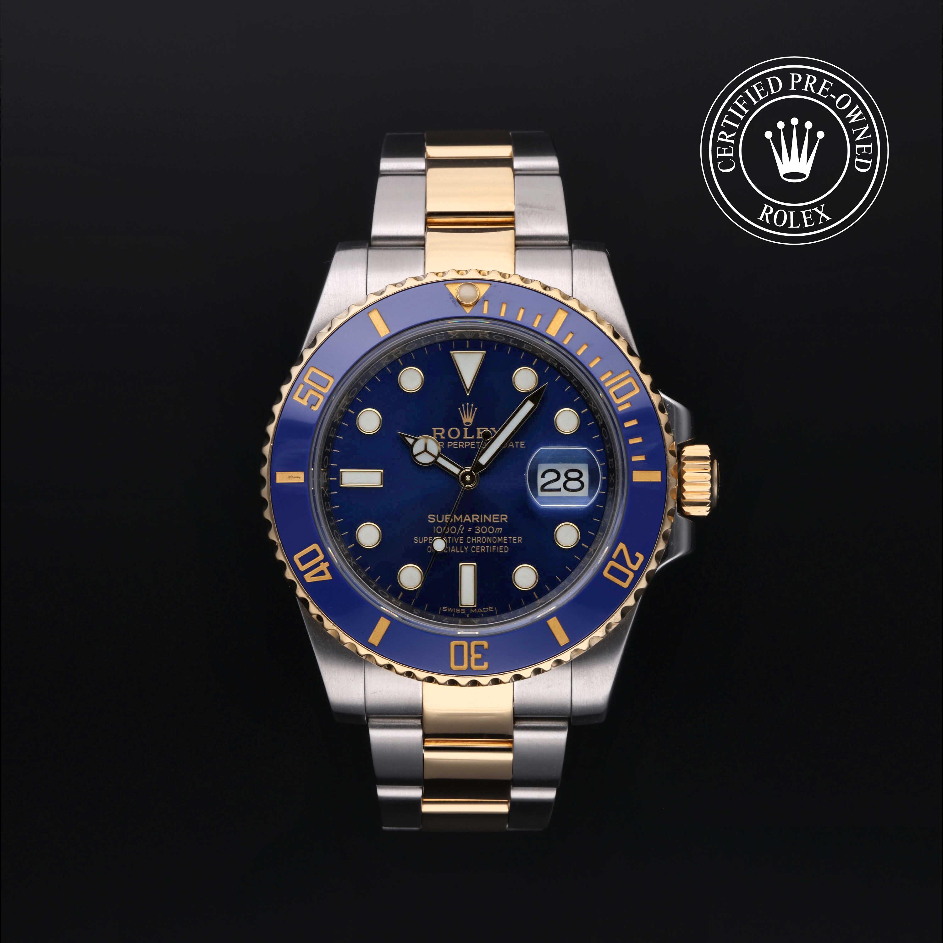 Rolex Submariner in Rolesor 18 Carat Yellow M116613LB-0005 at Kirk Jewelers