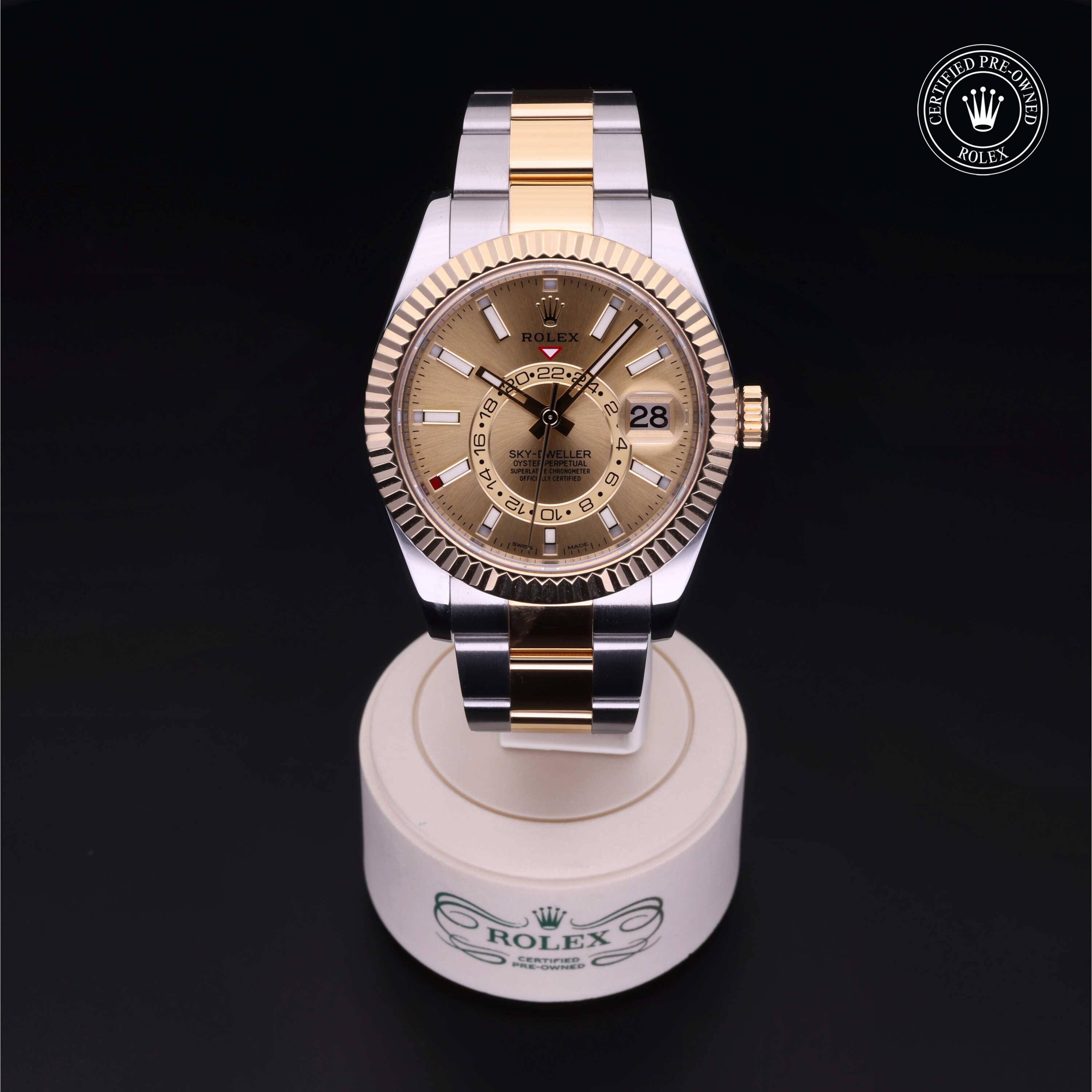 Rolex Sky-Dweller in Rolesor 18 Carat Yellow M326933-0001 at Kirk Jewelers
