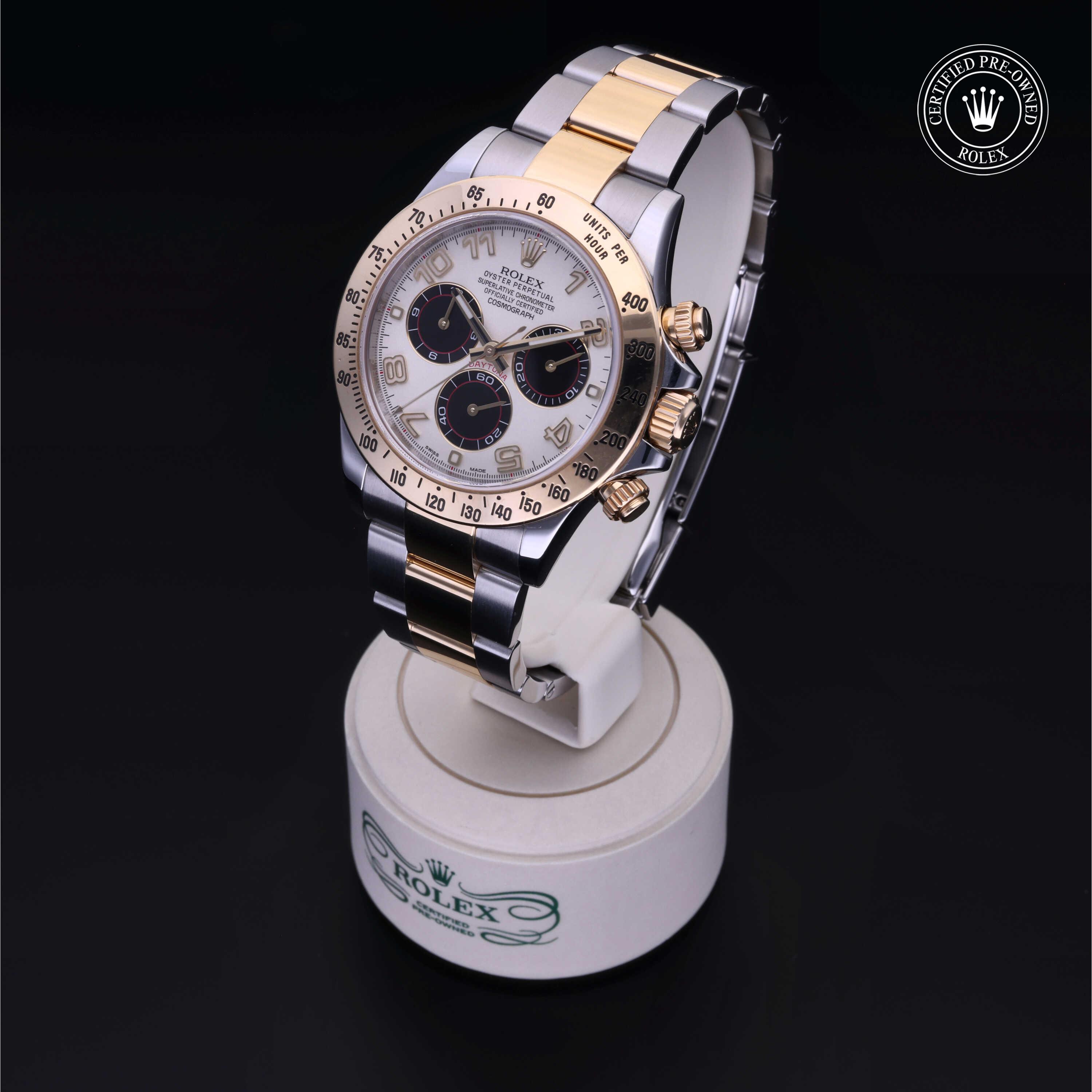 Rolex Cosmograph Daytona in Rolesor 18 Carat Yellow M116523-0054 at Kirk Jewelers