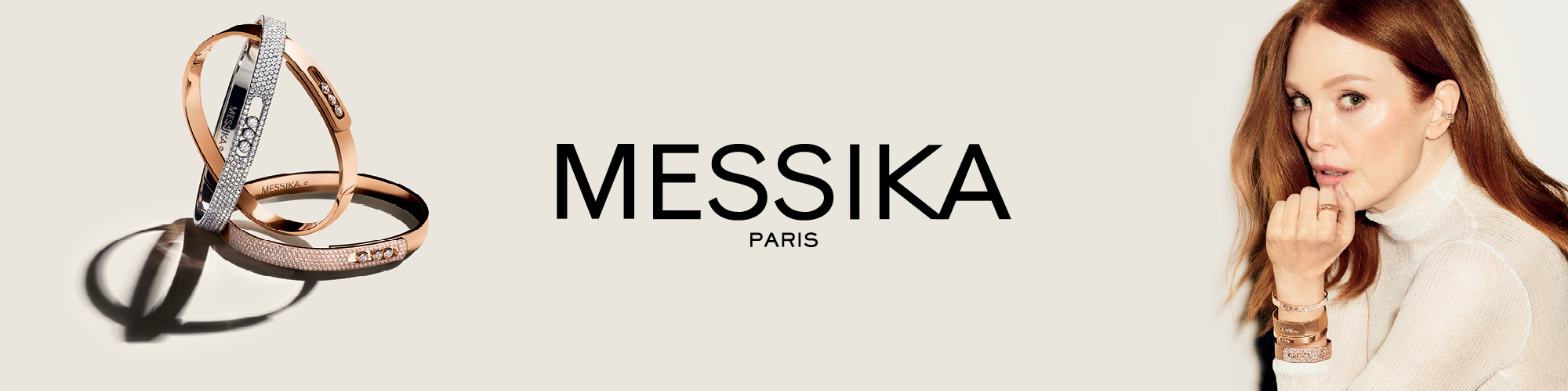 Messika Paris banner featuring rings