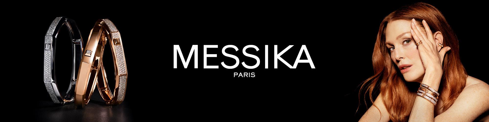 Messika Paris banner featuring rings