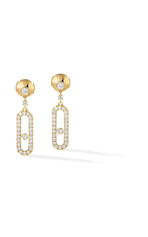 Messika Move Uno Stud Yellow Gold Diamond Earrings