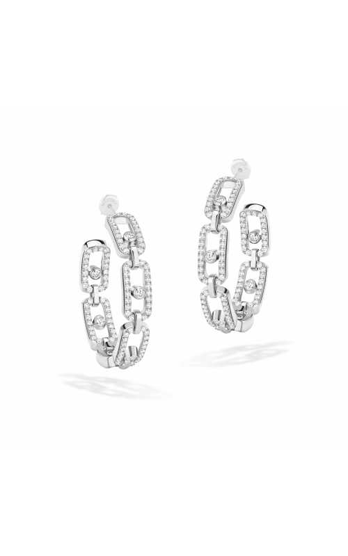 Messika Move Link White Gold Small Hoop Earrings