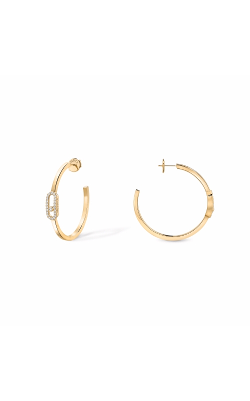 Messika Move Uno Yellow Gold Small Hoop Earrings