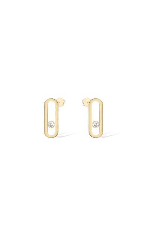 Messika Move Uno Yellow Gold Diamond Earrings