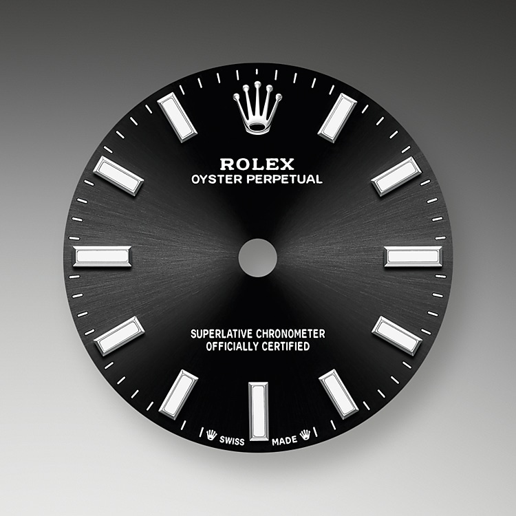 Bright black dial
