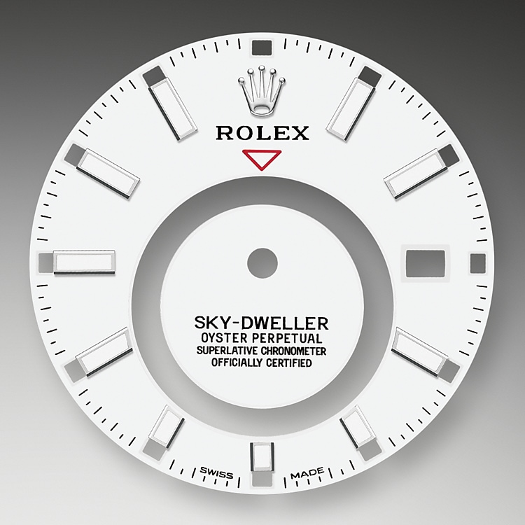Intense white dial