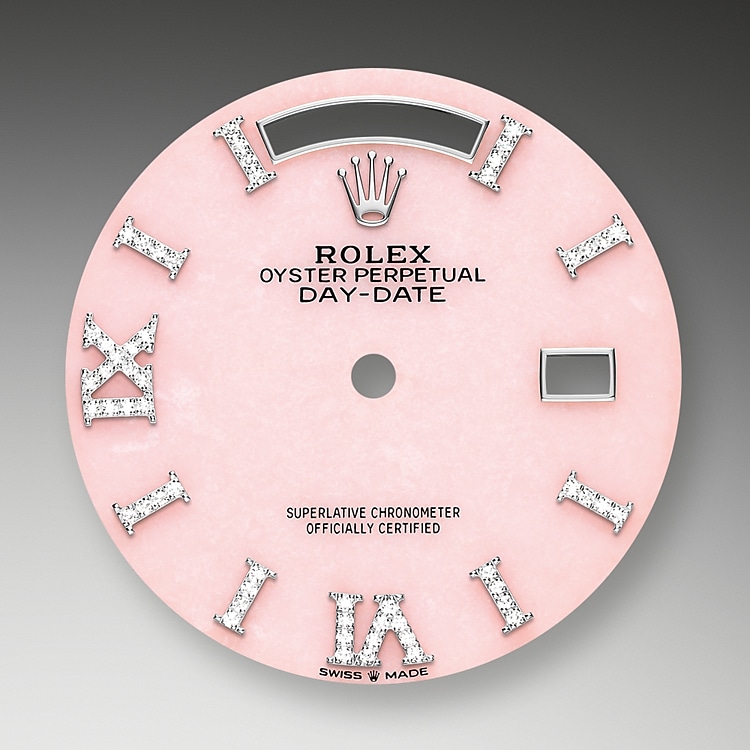 Pink opal dial